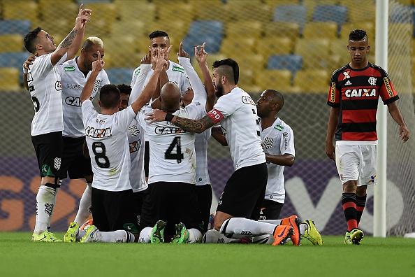 The Figueirense players haven't had anything to celebrate this season